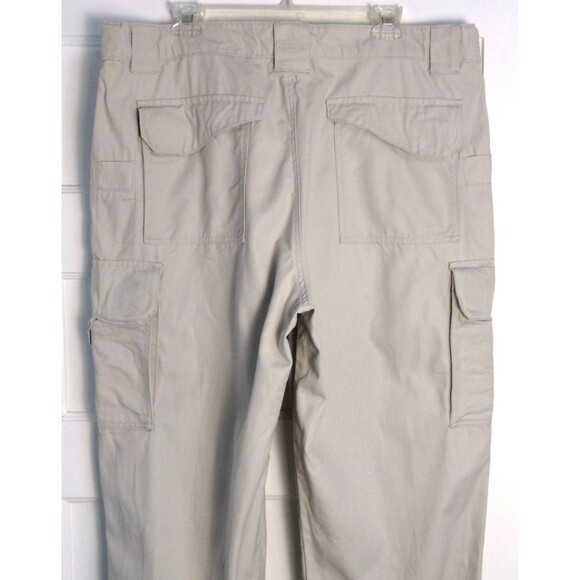 Tru Spec Tactical Pants Mn 40x32 Ivory Cargo Canvas Relaxed Work Utility Outdoor - Picture 5 of 10